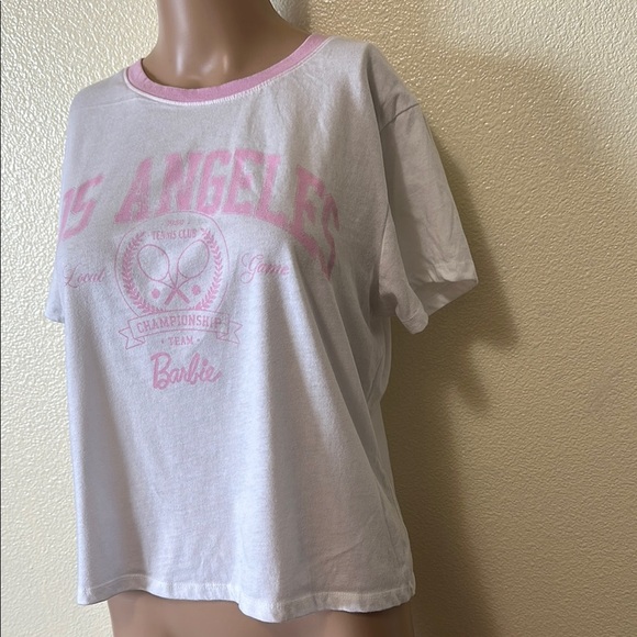 Barbie White and Pink Graphic T-Shirt - Picture 3 of 6